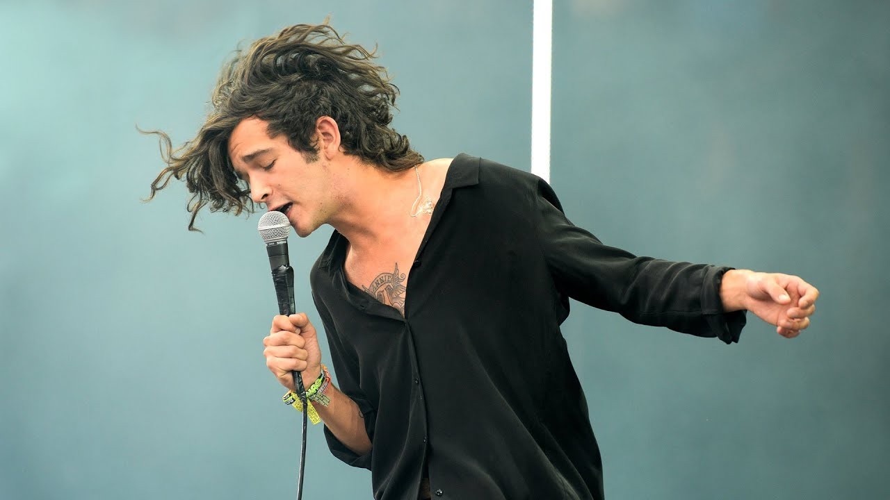 The 1975 performing live on stage