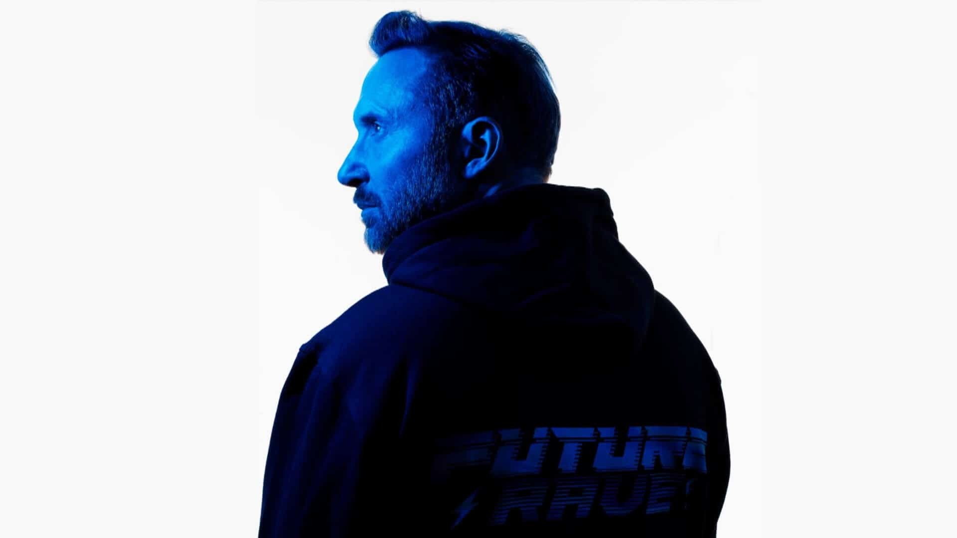 David Guetta performing at a festival