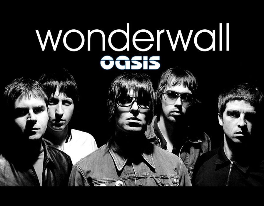 Oasis 'Wonderwall' recording session at Rockfield Studios