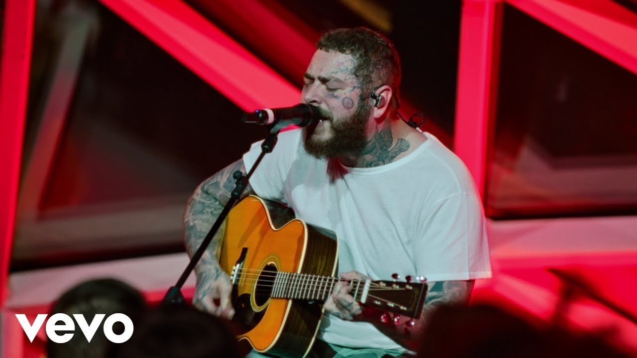 Post Malone with guitar